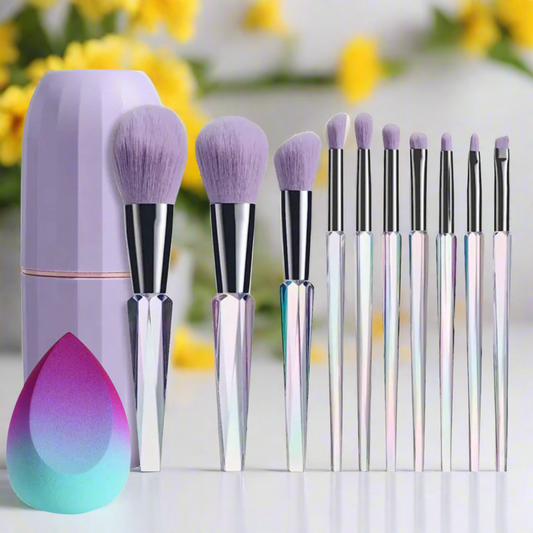 Lavender Makeup Brush Set