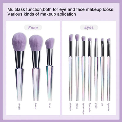 Lavender Makeup Brush Set