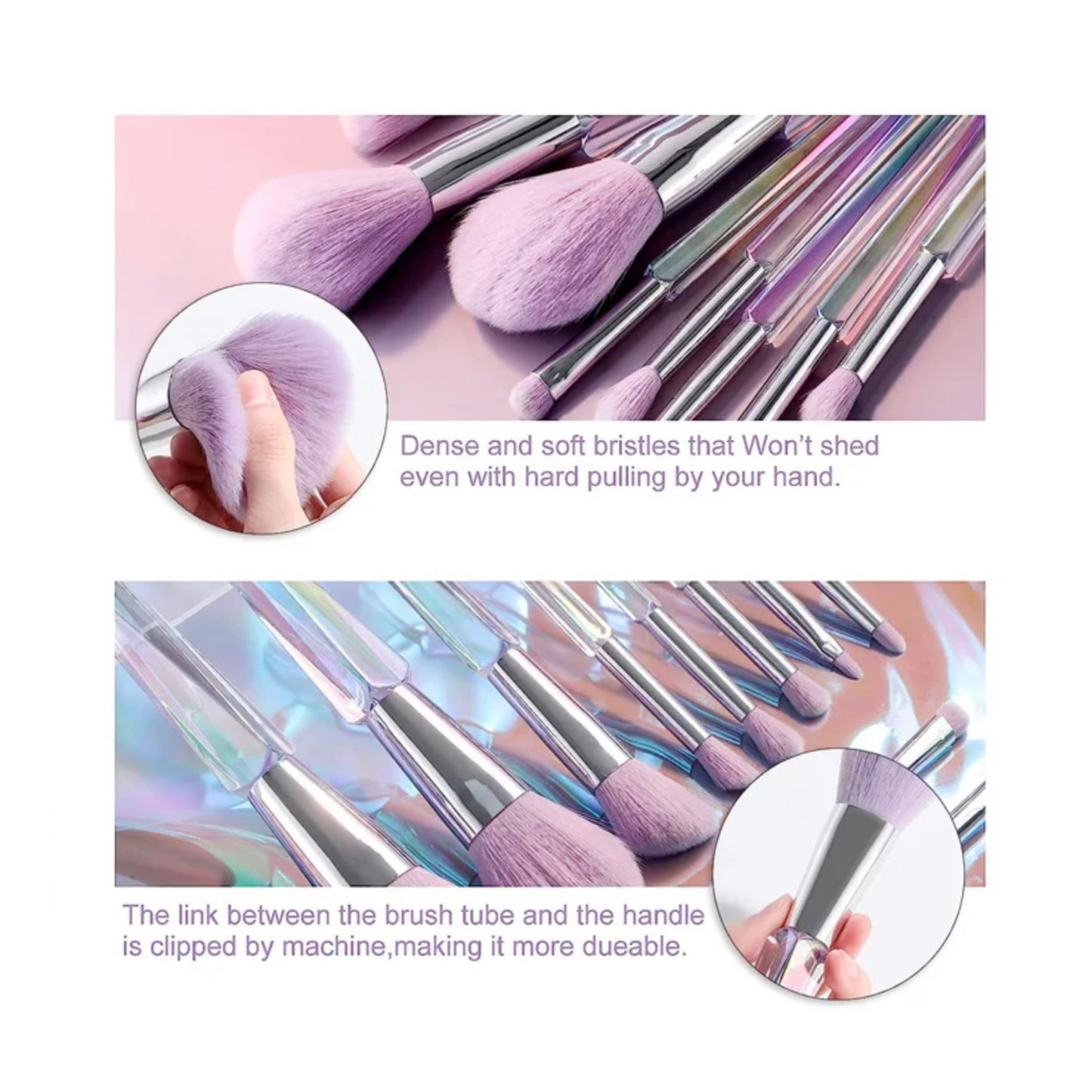 Lavender Makeup Brush Set