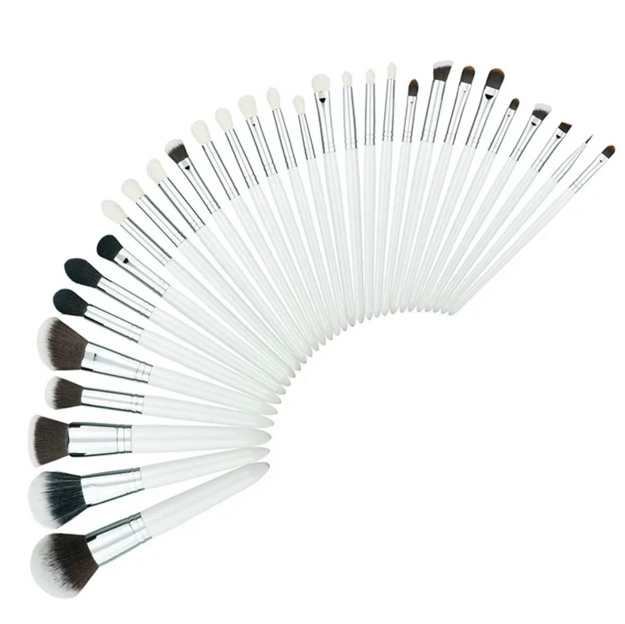 White out Makeup Brush Set